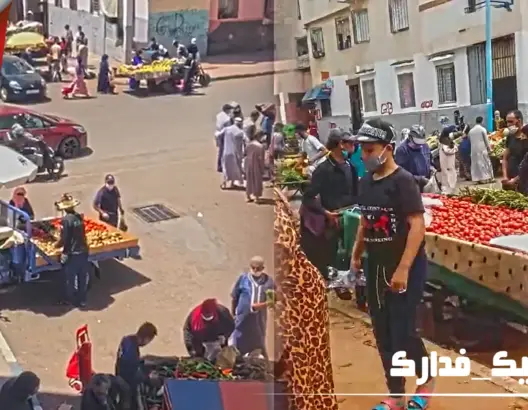 اكتظاظ وغياب التباعد الاجتماعي يُنذر بكارثة وبائية بأحد أحياء البيضاء (فيديو)