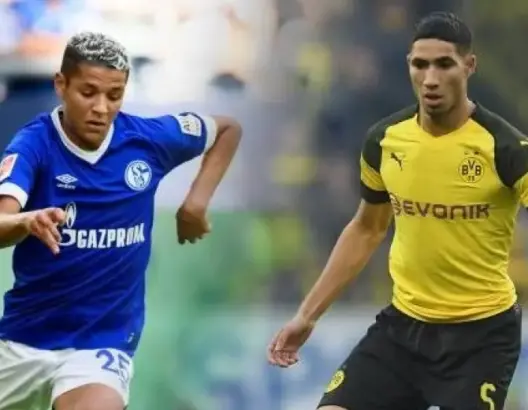 حكيمي وحارث يصطدمان في لقاء يحبس الأنفاس بين بروسيا دورتموند وشالكة