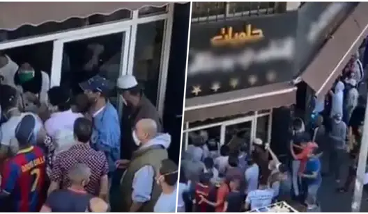 شهدت اكتظاظا كبيرا يوم العيد .. سلطات البيضاء تغلق مخبزة “خرقت” الطوارئ (صور)