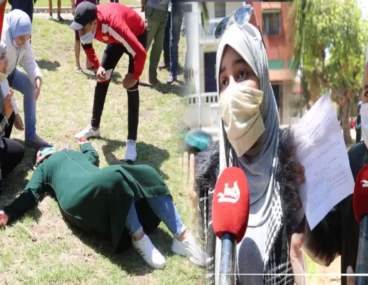غضب وإغماءات.. عمال يحتجون بالبيضاء بسبب تجديد عقود العمل وتعويضات شهرية هزيلة (فيديو)