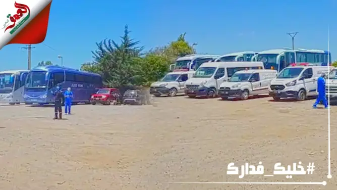 مباشرة من بؤرة “لالة ميمونة”.. السلطات تستعد لنقل المصابين بسيارات الإسعاف والحافلات (صور وفيديو)