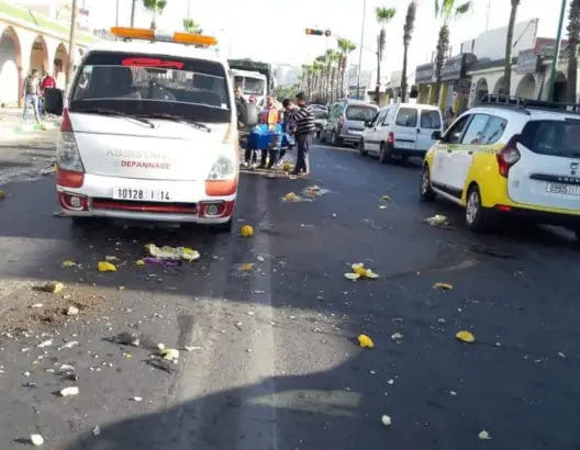 “تريبورتور” يتسبب في “مجزرة” مرورية بالدشيرة الجهادية (صور)