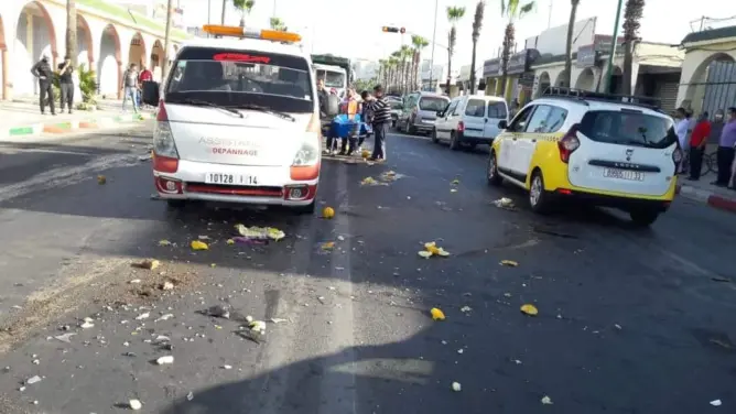 “تريبورتور” يتسبب في “مجزرة” مرورية بالدشيرة الجهادية (صور)