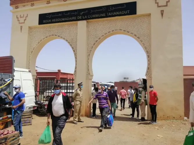 بعد تصنيفه في المنطقة 1.. عودة الحياة “بحذر” إلى الأسواق الأسبوعية بإقليم الحوز