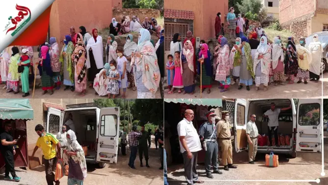 لتخفيف ضرر كورونا.. “مجموعة الخير” توزع المواد الغذائية على المعوزين بإفران (فيديو)