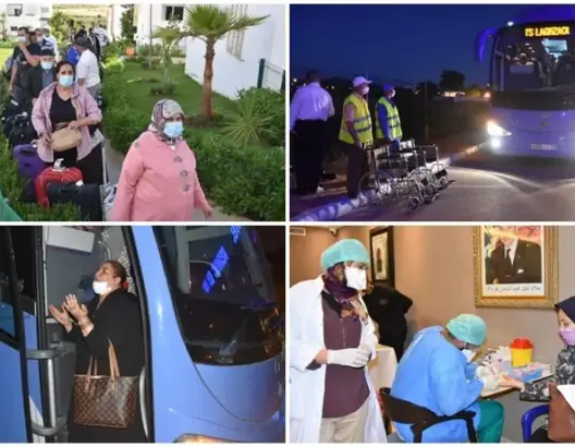 تطوان تستقبل الدفعة الثانية من العالقين بتركيا.. والعائدون من إسبانيا يصلون إلى منازلهم (صور)