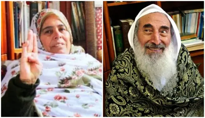 وفاة زوجة الشهيد أحمد ياسين مؤسس “حماس”.. والآلاف يشيعون جثمانها بغزة (صور)