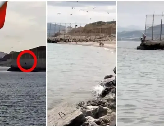 شاب مغربي عالق بسبتة يخترق السياج الحدودي ويدخل التراب المغربي بالسباحة (فيديو)