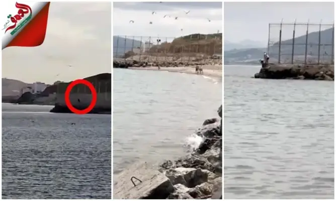 شاب مغربي عالق بسبتة يخترق السياج الحدودي ويدخل التراب المغربي بالسباحة (فيديو)