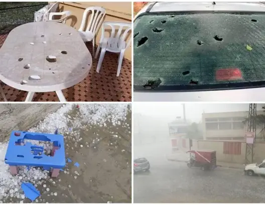 أمطار “طوفانية” بحبات البرد تلحق خسائر كبيرة بالممتلكات والمزروعات بجهة فاس مكناس (فيديو وصور)