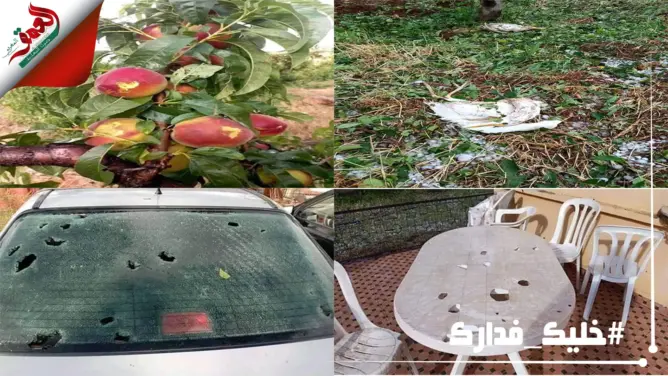 أمطار “طوفانية” بحبات البرد تخلف خسائر كبيرة بالممتلكات والمزروعات بجهة فاس مكناس (فيديو)