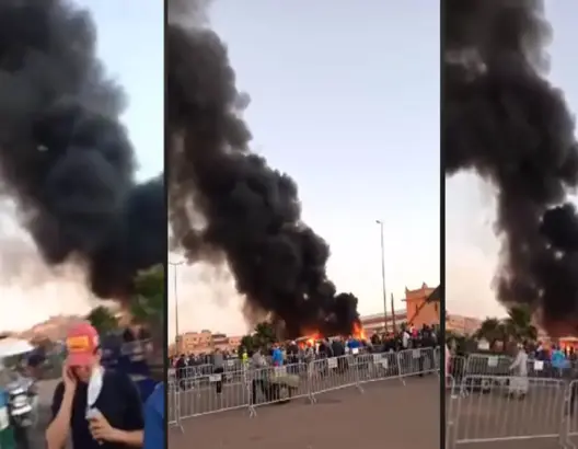عاجل .. حريق مهول بسوق الجملة بمراكش يخلف خسائر مادية ويسبب الهلع (فيديو)