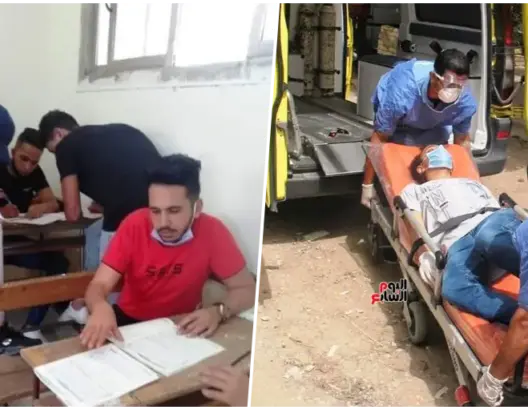 تسريب وغش جماعي وإصابات بكورونا.. أحداث أول يوم امتحان بكالوريا بمصر (صور)