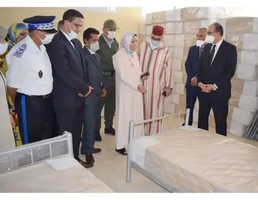 توزيع أغطية وأفرشة لدارالمسنين نواحي ميدلت