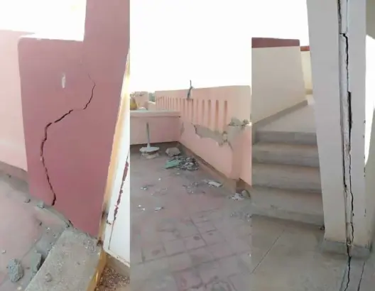 تشققات “خطيرة” تثير الرعب لدى سكان عمارة لـ”العمران” بتامنصورت.. وهيئة تحذر من “كارثة محتملة”
