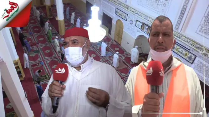 في أول صلاة للظهر بمساجد سوس.. تعقيم وتباعد ودعوات بالإنتشار عقب الصلاة (فيديو)