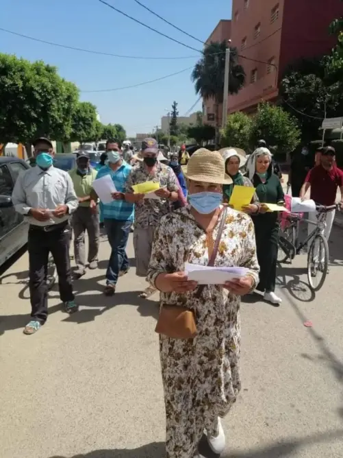 “المنع” يطال وقفة احتجاجية لعاملات المطبخ وعمال الحراسة بسيدي سليمان