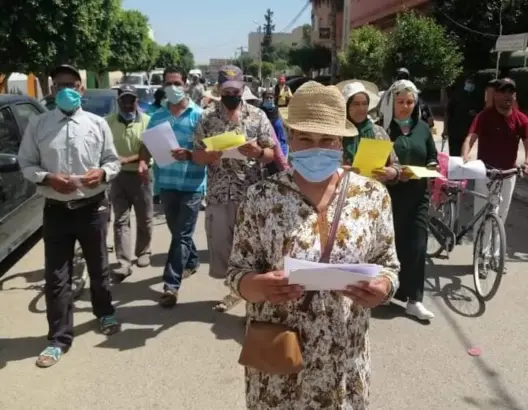 “المنع” يطال وقفة احتجاجية لعاملات المطبخ وعمال الحراسة بسيدي سليمان