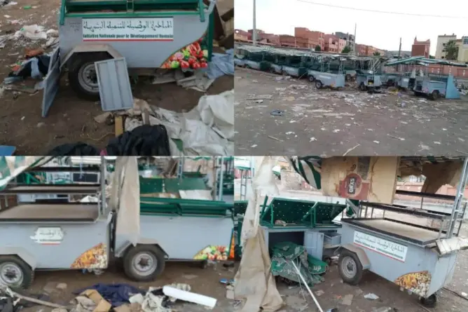 استياء في دمنات بسبب رمي عربات “المبادرة الوطنية” بسوق أسبوعي (فيديو)