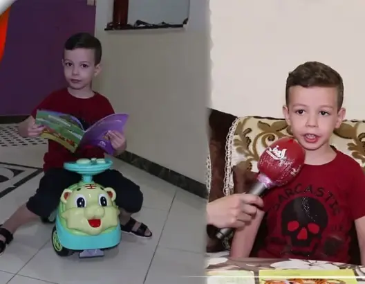 طفل يتحدث بلغة عربية فصيحة