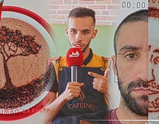 فن الرسم على القهوة.. شاب مغربي يبدع في الرسم ويبهر زبائن مقهى بالهرهورة (فيديو)