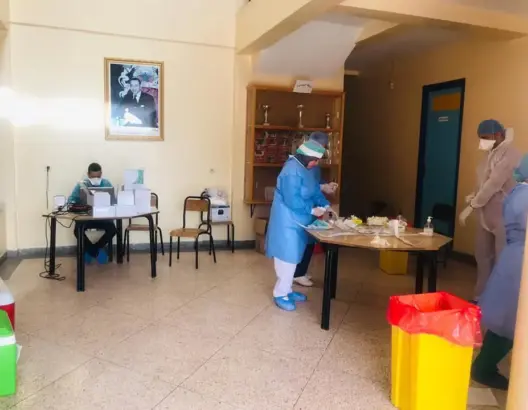 مندوبية الصحة بأزيلال تنظم حملة للكشف عن “كورونا” في صفوف الجزارين