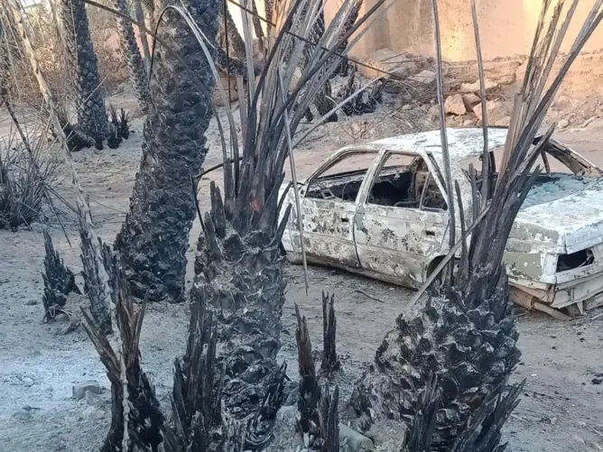 رفاق منيب بكلميم: حريق واحة تيغمرت كارثي ويتطلب فتح تحقيق