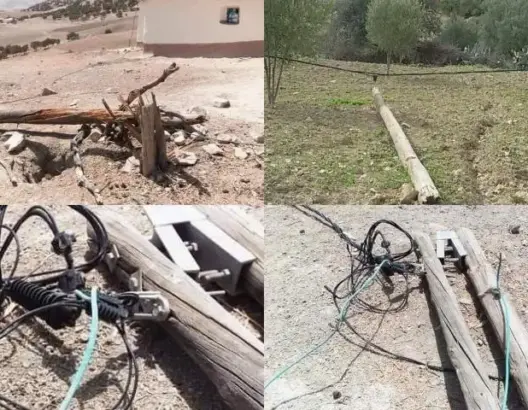 أعمدة كهربائية تهدد حياة مواطنين بتاونات