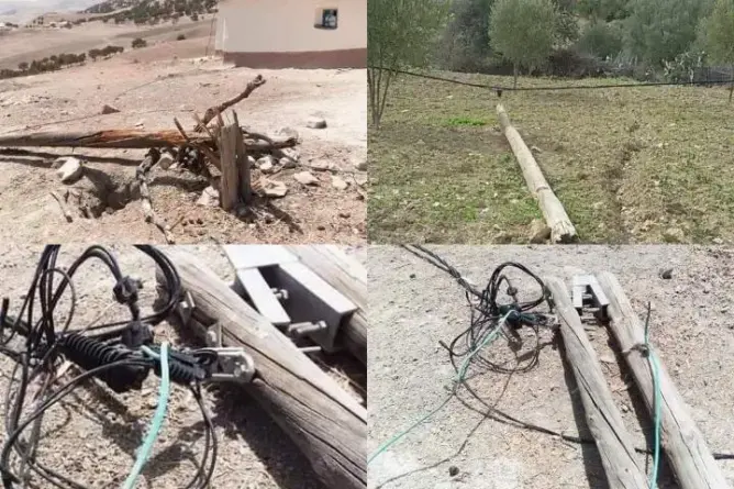 أعمدة كهربائية تهدد حياة مواطنين بتاونات