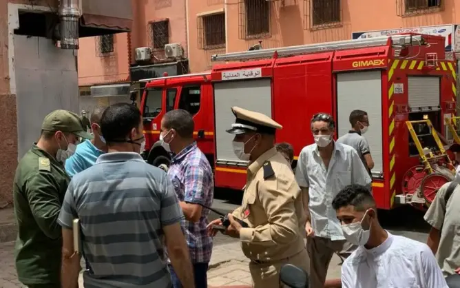 الوقاية المدنية بمراكش
