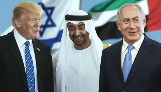 بن زايد نتنياهو ترامب