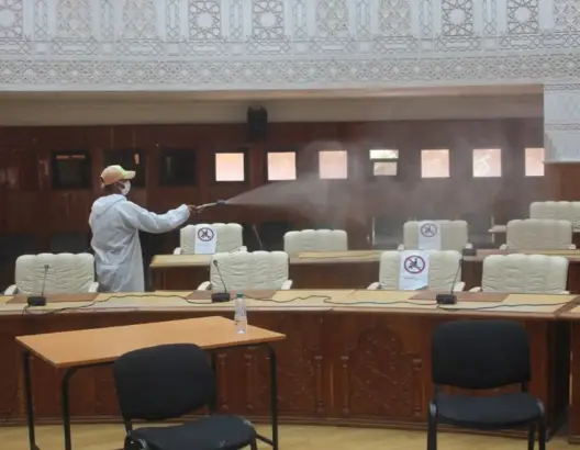 تعقيم المجلس الجماعي لمراكش