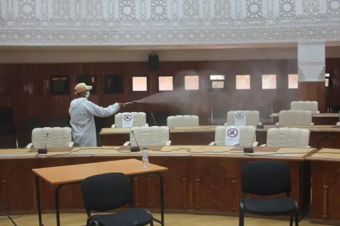 تعقيم المجلس الجماعي لمراكش