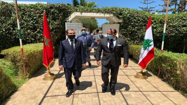 رئيس الحكومة المغربية يزور سفير لبنان بالرباط