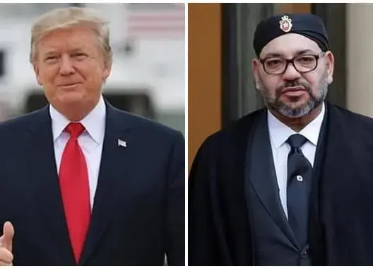 الملك محمد الساسد ودونالد ترامب