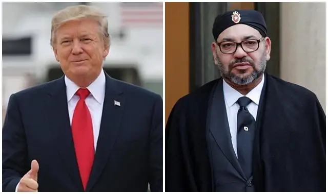 الملك محمد الساسد ودونالد ترامب