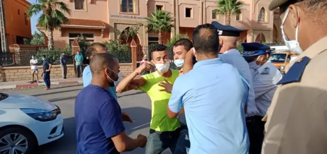 السلطات تمنع وقفة احتجاجية بدمنات