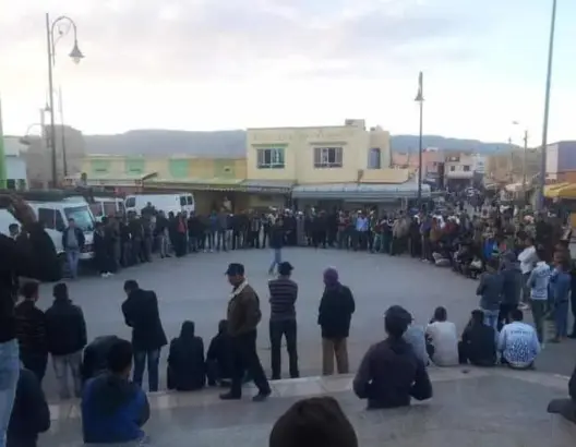 احتجاجات بني تجيت ببوعرفة
