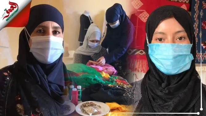 فتيات قرويات داخل نادي نسوي بقلعة امكونة