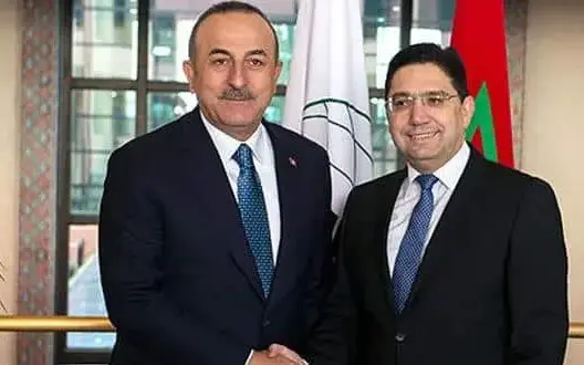 وزير الخارجية المغربية ونظيره التركي