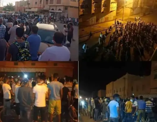 احتجاجات واسعة بالرشيدية بعد قرار الإغلاق وحظر التنقل الليلي للحد من “كورونا”