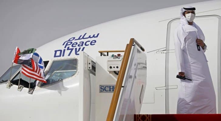 أول طائرة اسرائيلية متوجهة إلى الامارات