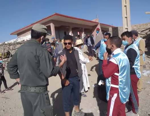 جمعية تنظم حملة تحسيسية حول تدابير الوقاية من “كورونا” بسوق أسبوعي ببويبلان (صور)