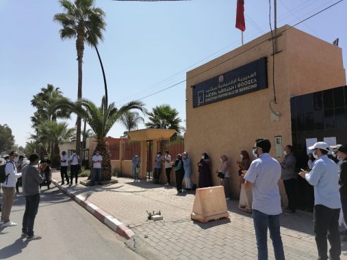 احتجاج أمام مقر مديرية التعليم ببرشيد
