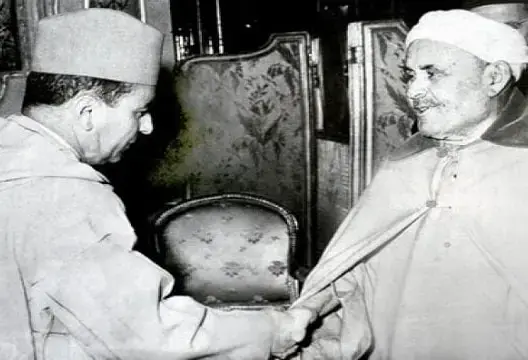 عبد الكريم الخطابي، والملك محمد الخامس