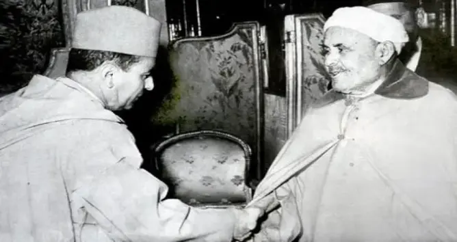 عبد الكريم الخطابي، والملك محمد الخامس