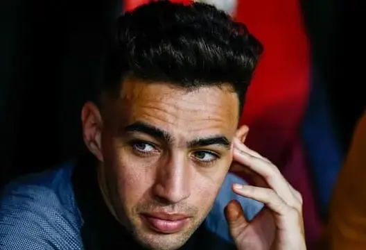 لاعب إشبيلية الاسباني منير الحدادي