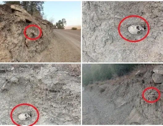 جرافات تعبث برفات موتى ضواحي أزيلال .. وسكان يطالبون بفتح تحقيق (صور)