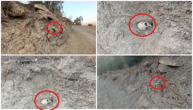 جرافات تعبث برفات موتى ضواحي أزيلال .. وسكان يطالبون بفتح تحقيق (صور)