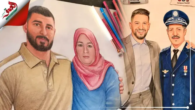 جمع بين الموتى والأحياء.. رسام مغربي يبتكر فكرة فريدة وهذه تفاصيلها (فيديو)